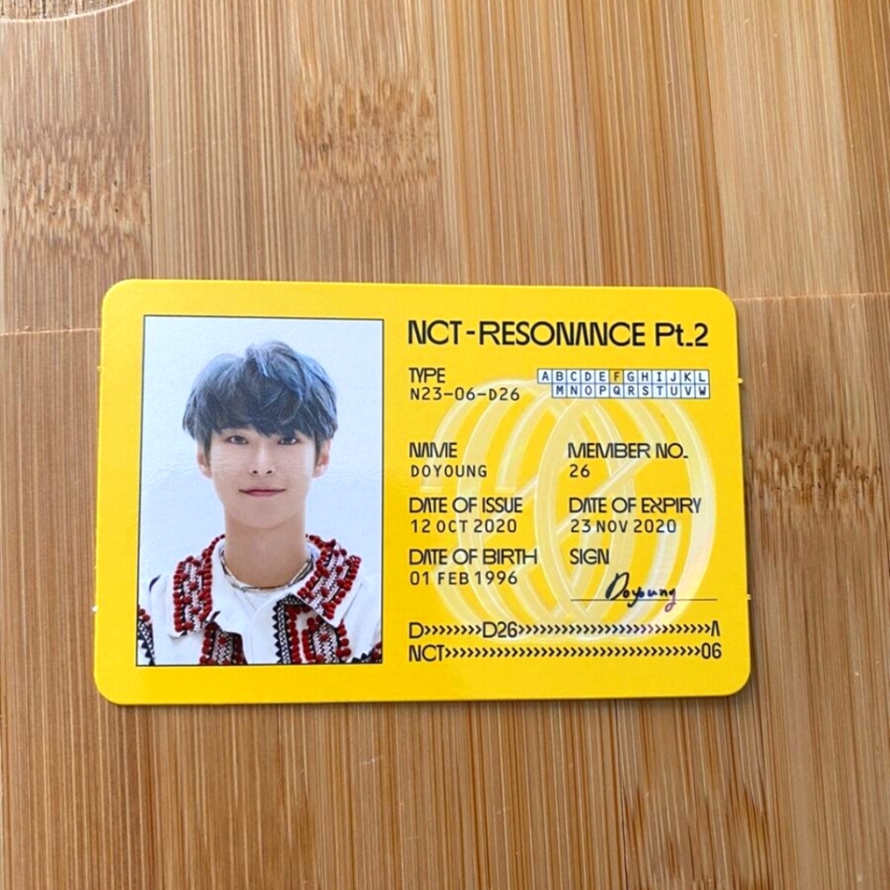 Doyoung photocard id